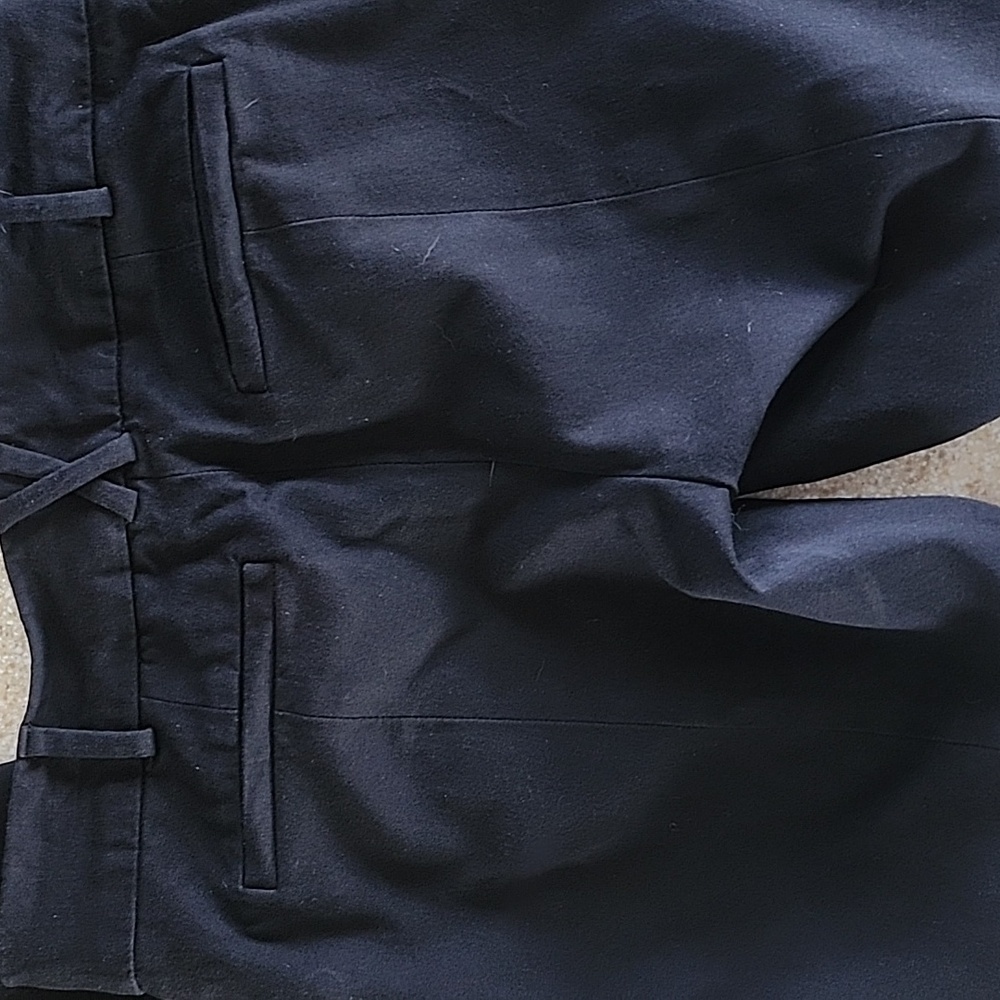 Anthropologie The Essential Slim Black Trousers Size 0 - Picture 9 of 16